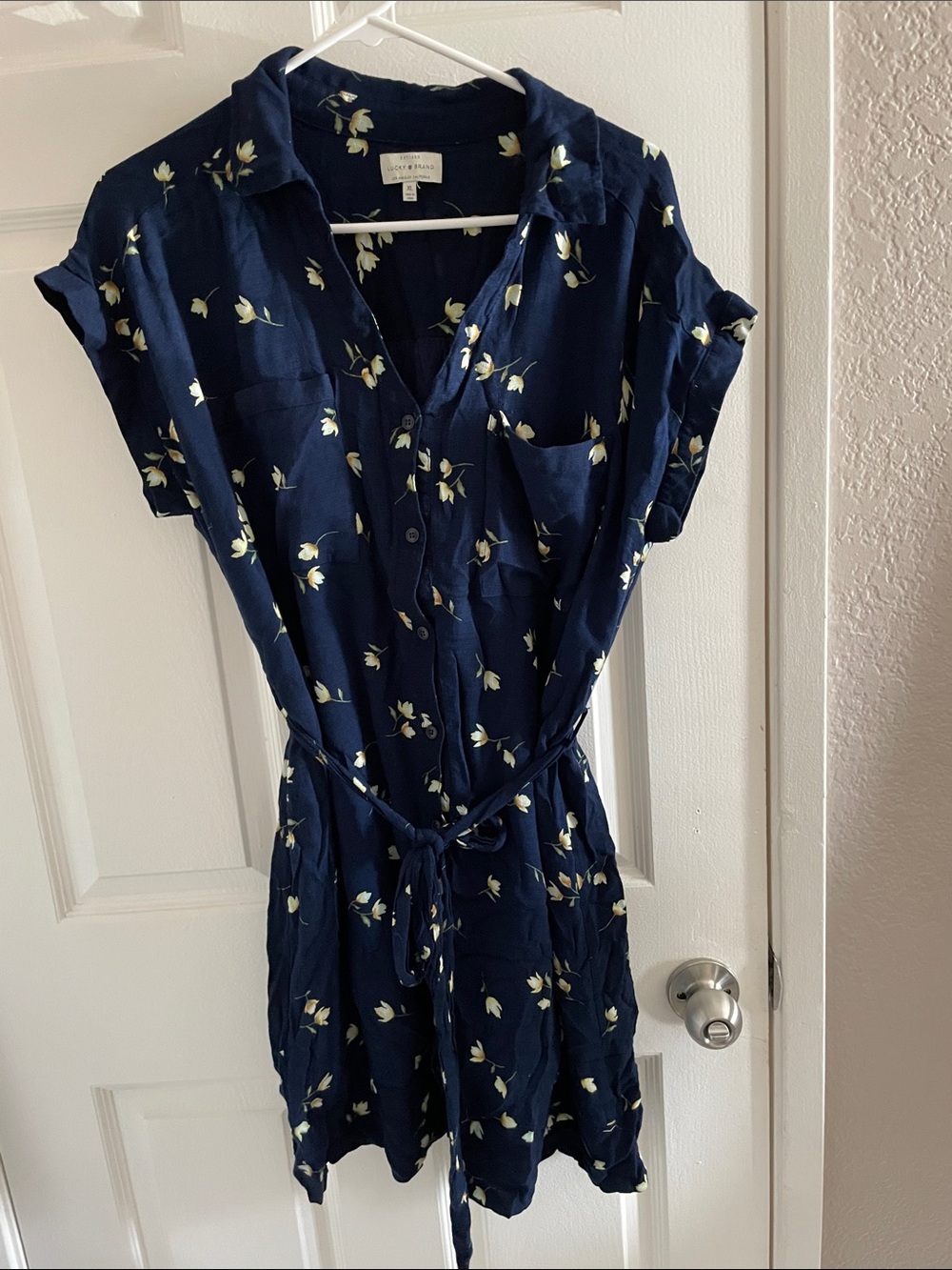 Lucky Brand Button Down Belted Dress XL